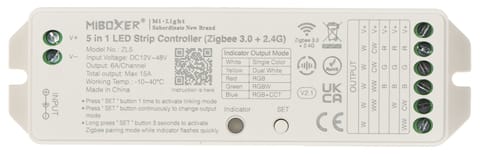 ⁨STEROWNIK OŚWIETLENIA LED ZigBee, ZL5 ZigBee, 2.4 GHz, RGBCCT (RGBWW) 12 ... 48 V DC MiBOXER / Mi-Light⁩ w sklepie Wasserman.eu