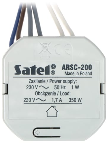 ⁨INTELIGENTNY STEROWNIK ROLET ARSC-200 BE WAVE 230 V AC SATEL⁩ w sklepie Wasserman.eu