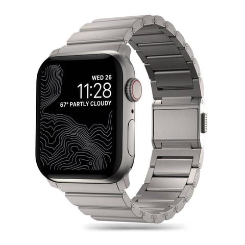 ⁨Pasek do APPLE WATCH 4 / 5 / 6 / 7 / 8 / 9 / SE / ULTRA 1 / 2 (42 / 44 / 45 / 49 MM) Tech-Protect Steelband Titanium⁩ w sklepie Wasserman.eu