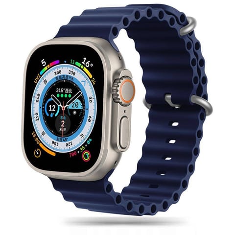 ⁨Pasek do APPLE WATCH 4 / 5 / 6 / 7 / 8 / 9 / SE / ULTRA 1 / 2 (42 / 44 / 45 / 49 MM) Tech-Protect IconBand Pro Midnight Blue⁩ w sklepie Wasserman.eu