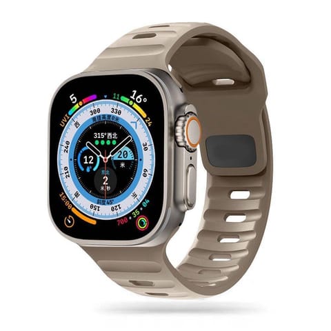 ⁨Pasek do APPLE WATCH 4 / 5 / 6 / 7 / 8 / 9 / SE / ULTRA 1 / 2 (42 / 44 / 45 / 49 MM) Tech-Protect Iconband Line Cashmere Beige⁩ w sklepie Wasserman.eu