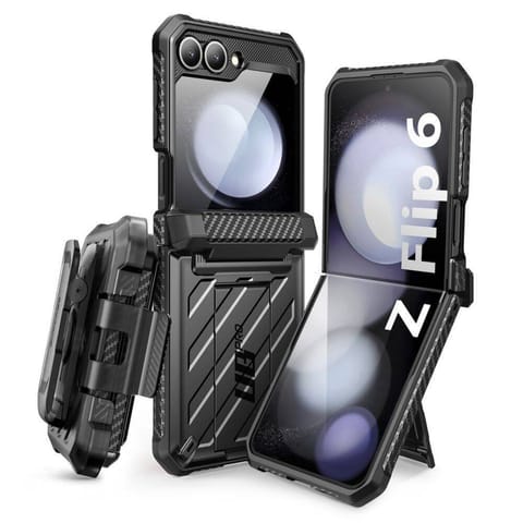⁨Oryginalne Etui SAMSUNG GALAXY Z FLIP 6 Supcase Unicorn Beetle Pro czarne⁩ w sklepie Wasserman.eu