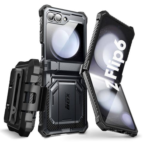 ⁨Etui SAMSUNG GALAXY Z FLIP 6 Supcase IBLSN ArmorBox czarne⁩ w sklepie Wasserman.eu