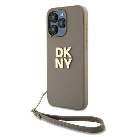 ⁨Oryginalne Etui APPLE IPHONE 15 PRO MAX DKNY Hardcase Wrist Strap Stock Logo (DKHCP15XPBSWSE)⁩ w sklepie Wasserman.eu