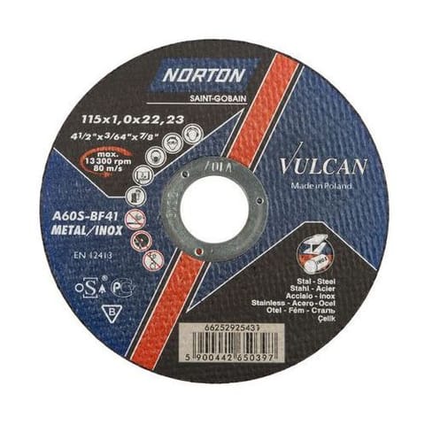 ⁨TARCZA FLEX 41 115x1,0x22,2 A 60 S VULCAN NORTON⁩ w sklepie Wasserman.eu