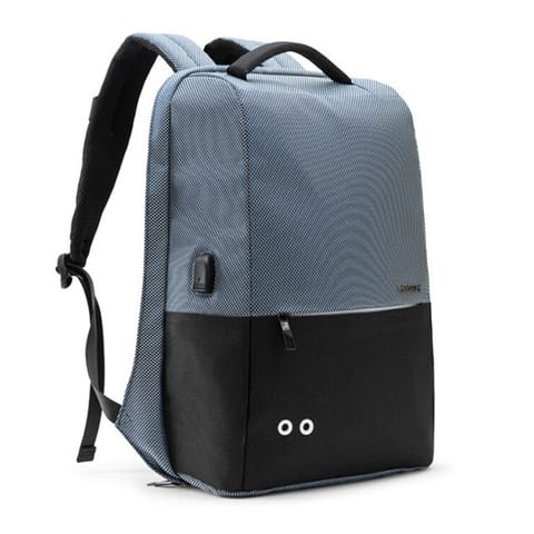 ⁨Bestlife Laptop backpack Travel Safe 15.6'' GRAY/BLUE/BLACK BL-BB-3537BU⁩ at Wasserman.eu