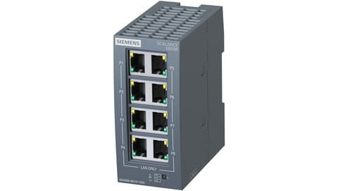 ⁨Switch przemysłowy 8 portów RJ45 10/100Mb/s SCALANCE XB008 6GK5008-0BA10-1AB2⁩ w sklepie Wasserman.eu