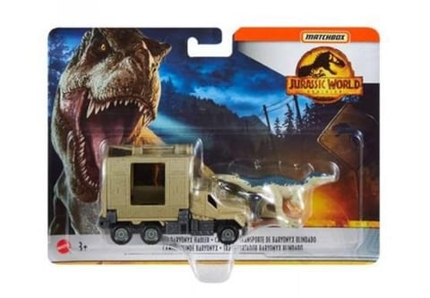 ⁨Matchbox Jurassic World Transporter z Baryonyxem⁩ w sklepie Wasserman.eu