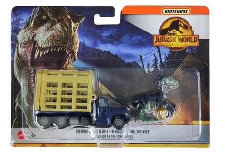 ⁨Matchbox Jurassic World Transporter z Terizinozaur⁩ w sklepie Wasserman.eu