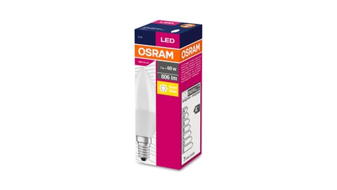 ⁨Żarówka LED VALUE CLASSIC B 60 E14 7,5W 806lm 2700K 827 FR non-dim 4058075152915⁩ w sklepie Wasserman.eu