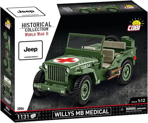 ⁨COBI 2740 Historical Collection WWII Willys MB (Medical) 1131 pieces⁩ at Wasserman.eu