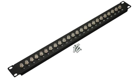 ⁨Patch panel 19'' 1U 24x F equipped⁩ at Wasserman.eu