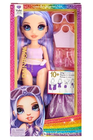 ⁨MGA Rainbow High Doll in Swim & Style Violet Willow (Purple) 507314⁩ at Wasserman.eu
