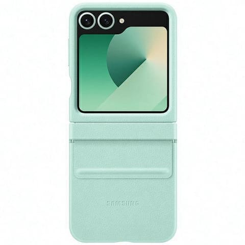 ⁨Etui Samsung EF-VF741PMEGWW Z Flip6 F741 miętowy/mint Flap ECO-Leather Case⁩ w sklepie Wasserman.eu