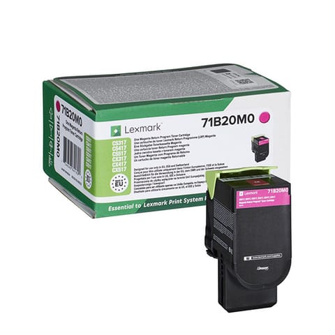 ⁨Lexmark oryginalny toner 71B20M0, magenta, 2300s⁩ w sklepie Wasserman.eu