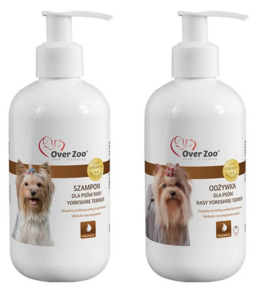 ⁨Over Zoo Shampoo and conditioner for dogs breed Yorkshire Terrier two-pack 2x250ml⁩ at Wasserman.eu