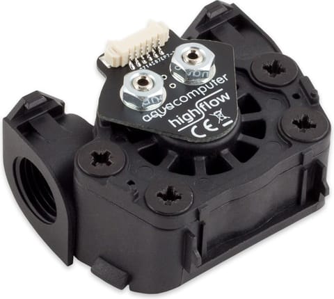 Aqua Komputerowy czujnik przepływu high flow LT, 2x G1/4 - czarny w sklepie Wasserman.eu