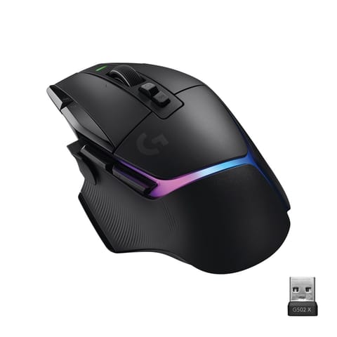 ⁨Myszka bezprzewodowa Logitech G502 X Plus Czarna⁩ w sklepie Wasserman.eu