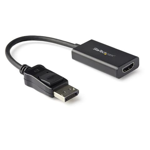 ⁨StarTech.com DP2HD4K60H adapter kablowy 0,122 m DisplayPort HDMI Typu A (Standard) Czarny⁩ w sklepie Wasserman.eu