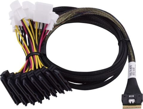 ⁨Microchip Technology 2305400-R Serial Attached SCSI (SAS) cable 0.8 m Black, Multicolour⁩ at Wasserman.eu