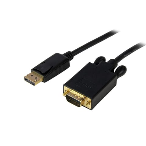 ⁨StarTech.com DP2VGAMM15B adapter kablowy 4,6 m DisplayPort VGA (D-Sub) Czarny⁩ w sklepie Wasserman.eu