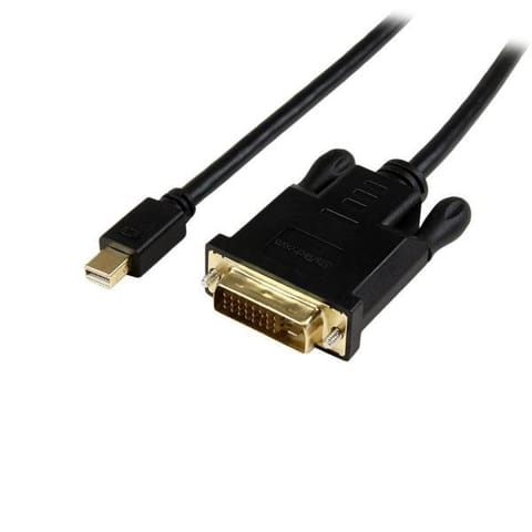 ⁨StarTech.com MDP2DVIMM6BS adapter kablowy 1,9 m Mini DisplayPort DVI-D Czarny⁩ w sklepie Wasserman.eu