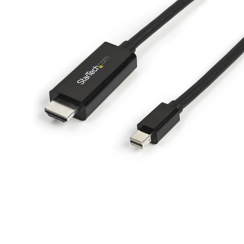 ⁨StarTech.com 10ft (3m) Mini DisplayPort to HDMI Cable - 4K 30Hz Video - mDP to HDMI Adapter Cable - Mini DP or Thunderbolt 1/2 Mac/PC to HDMI Monitor/Display - mDP to HDMI Converter Cord⁩ at Wasserman.eu