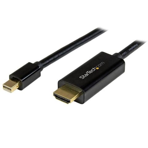 ⁨StarTech.com MDP2HDMM5MB adapter kablowy 5 m Mini DisplayPort HDMI Czarny⁩ w sklepie Wasserman.eu