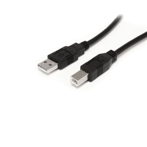 ⁨Kabel USB 2.0 StarTech USB2HAB30AC USB A na USB B 9m Czarny⁩ w sklepie Wasserman.eu