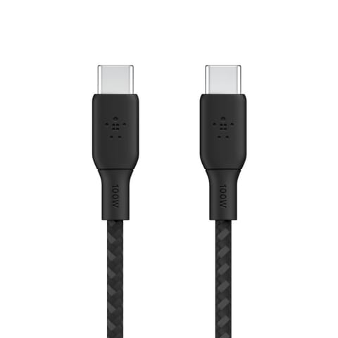 ⁨BELKIN BRAIDED USB-C/USB-C/CABLE SUPPORTS FAST CHARGING UP⁩ w sklepie Wasserman.eu