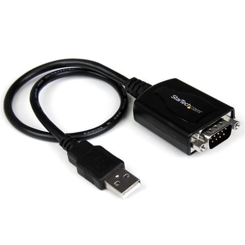 ⁨StarTech.com 6ft (1.8m) 1-Port Professional USB to Serial Adapter Cable with COM Retention, USB to RS232 Adapter - TAA⁩ at Wasserman.eu