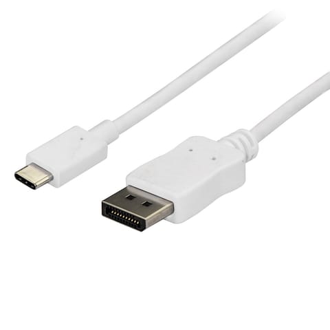 ⁨StarTech.com CDP2DPMM6W adapter kablowy 1,8 m USB Type-C DisplayPort Biały⁩ w sklepie Wasserman.eu