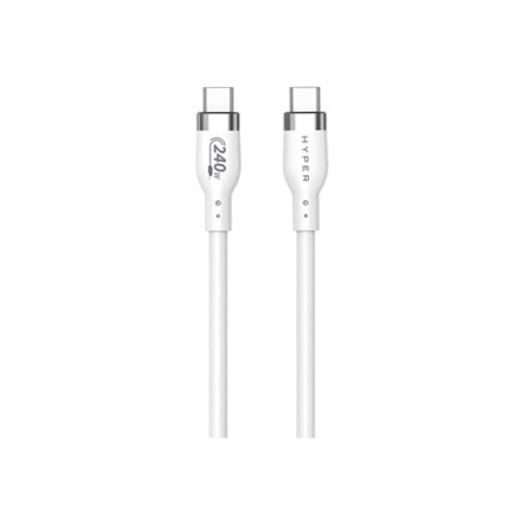 ⁨1M USB-C CHARGING CABLE WHIT/E SILICONE 240W⁩ w sklepie Wasserman.eu