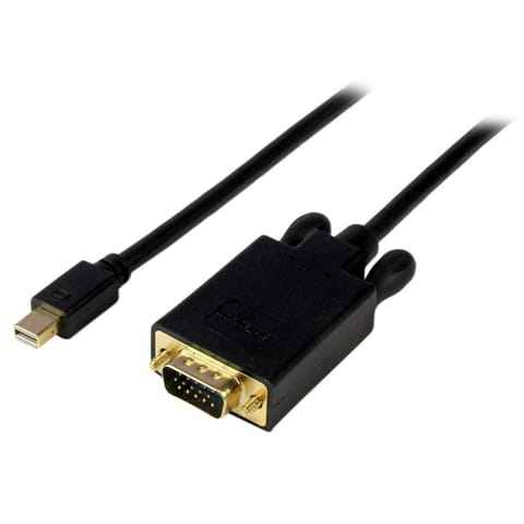 ⁨StarTech.com MDP2VGAMM6B adapter kablowy 1,83 m mini DisplayPort VGA (D-Sub) Czarny⁩ w sklepie Wasserman.eu