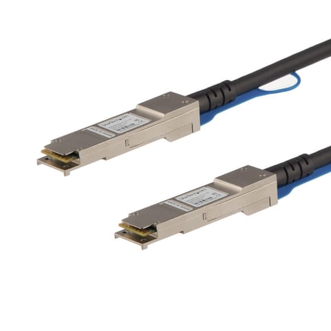 ⁨StarTech.com Cisco QSFP-H40G-CU3M Compatible 3m 40G QSFP+ to QSFP+ Direct Attach Cable Twinax - 40GbE QSFP+ Copper DAC 40 Gbps Low Power Passive Transceiver Module DAC Firepower C9200 C9400⁩ at Wasserman.eu