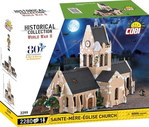 ⁨Bricks Church in Sainte-Mere-Eglise⁩ at Wasserman.eu