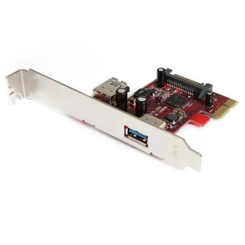 ⁨StarTech.com 2 port PCI Express SuperSpeed USB 3.0 Card with UASP Support - 1 Internal 1 External⁩ at Wasserman.eu