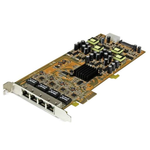 ⁨StarTech.com 4 Port Gigabit Power over Ethernet PCIe Network Card - PSE / PoE PCI Express NIC⁩ at Wasserman.eu