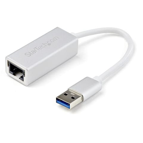 ⁨StarTech.com USB 3.0 to Gigabit Network Adapter - Silver⁩ at Wasserman.eu