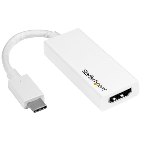 ⁨StarTech.com CDP2HD4K60W zewnętrzna karta graficzna usb 3840 x 2160 px Biały⁩ w sklepie Wasserman.eu