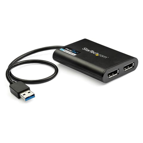 ⁨StarTech.com USB32DP24K60 zewnętrzna karta graficzna usb 4096 x 2160 px Czarny⁩ w sklepie Wasserman.eu