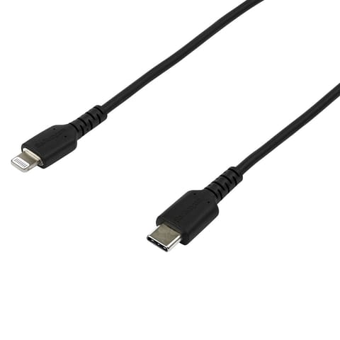 ⁨USB C TO LIGHTNING CABLE/BLACK - ARAMID FIBER⁩ w sklepie Wasserman.eu