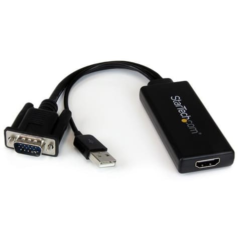 ⁨StarTech.com VGA to HDMI Adapter with USB Audio & Power – Portable VGA to HDMI Converter – 1080p⁩ at Wasserman.eu