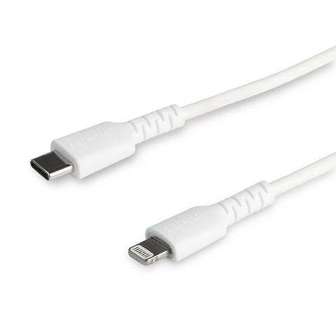 ⁨StarTech.com RUSBCLTMM1MW kabel do telefonu Biały 1 m USB C Lightning⁩ w sklepie Wasserman.eu