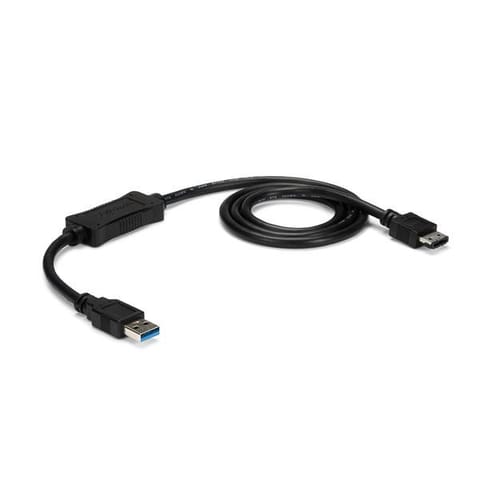 ⁨StarTech.com USB3S2ESATA3 kabel USB 0,9 m USB A Czarny⁩ w sklepie Wasserman.eu