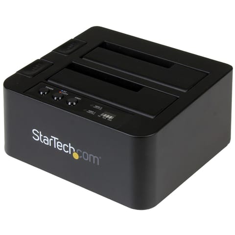 ⁨StarTech.com SDOCK2U313R duplikator Duplikator HDD 2 kopii Czarny⁩ w sklepie Wasserman.eu