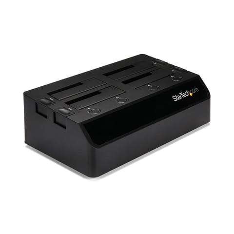 ⁨StarTech.com SDOCK4U33 stacja dokująca do dysków twardych USB 3.2 Gen 1 (3.1 Gen 1) Type-B Czarny⁩ w sklepie Wasserman.eu