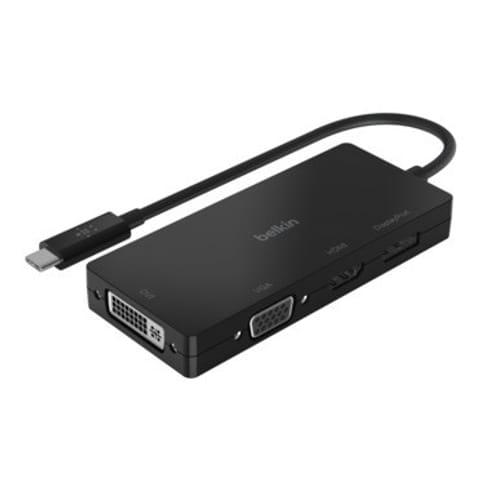⁨USB-C TO HDMI/VGA/DP/ADAPTER BLACK⁩ w sklepie Wasserman.eu