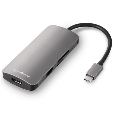 USB 3.0 TYPE C MULTIPORT GREY/USB HUB w sklepie Wasserman.eu