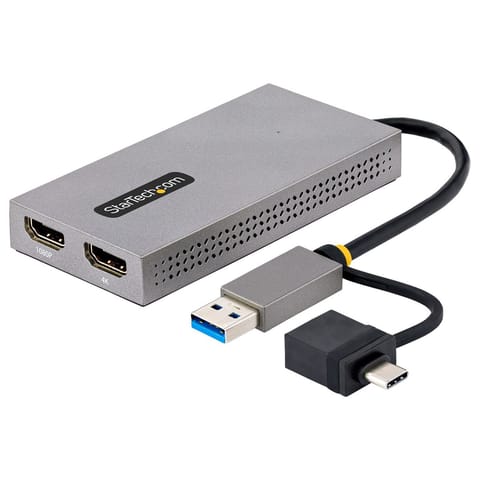 ⁨USB TO DUAL HDMI ADAPTER/USB-A OR C 1X 4K 30HZ 1X 1080P⁩ at Wasserman.eu